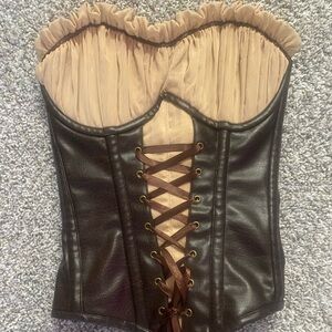 Brown Full Bust Daisy Corset